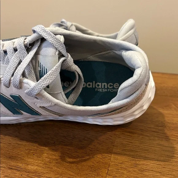 New Balance Fresh Foam Sneakers Gray and Teal - Picture 6 of 8